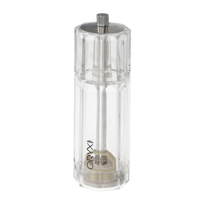 Salero / molinillo pimienta acrílico 2 en 1 salero pimentero ajustable ø 4,5 x 16 cm