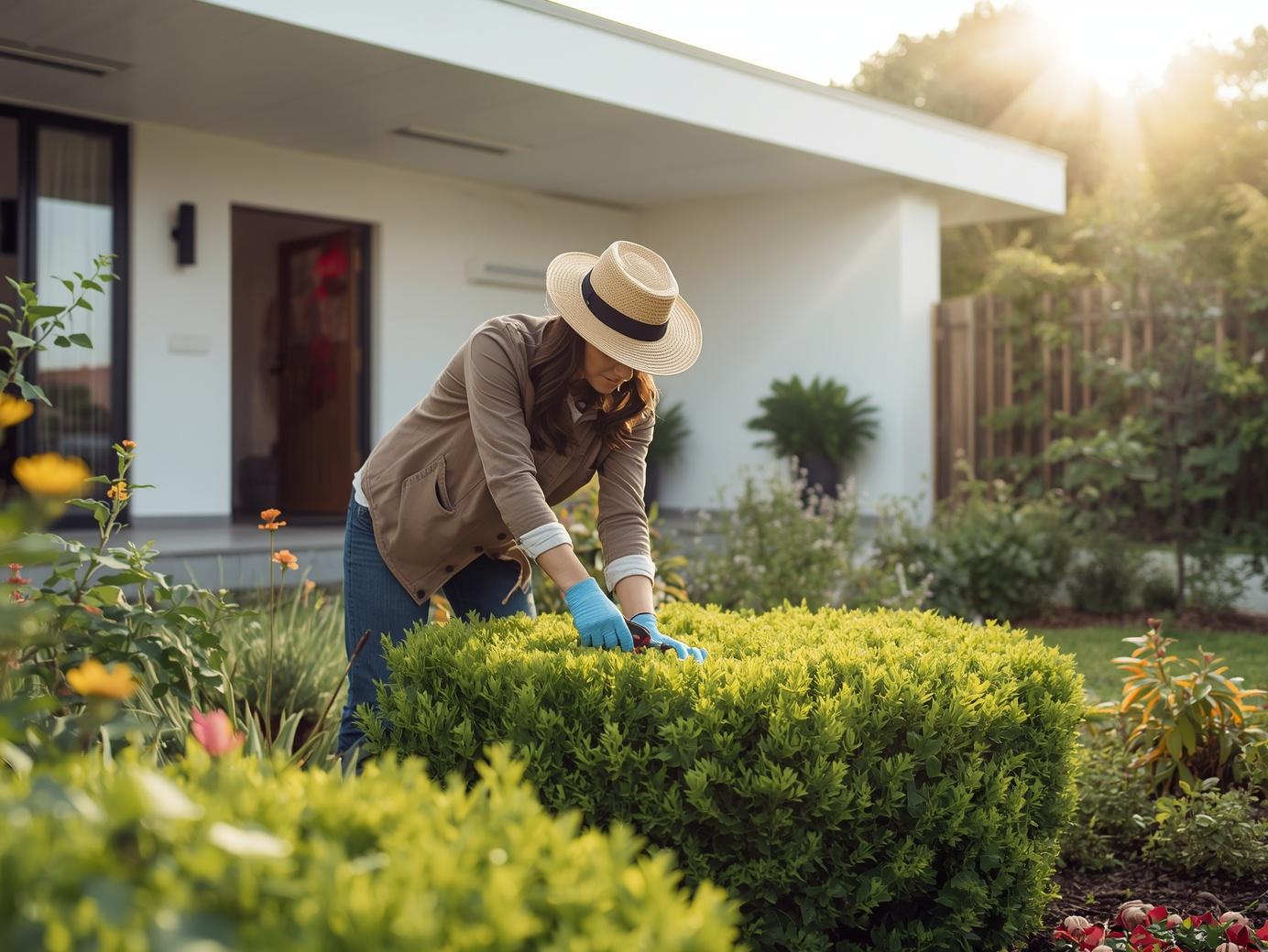 Poda y corte del jardín