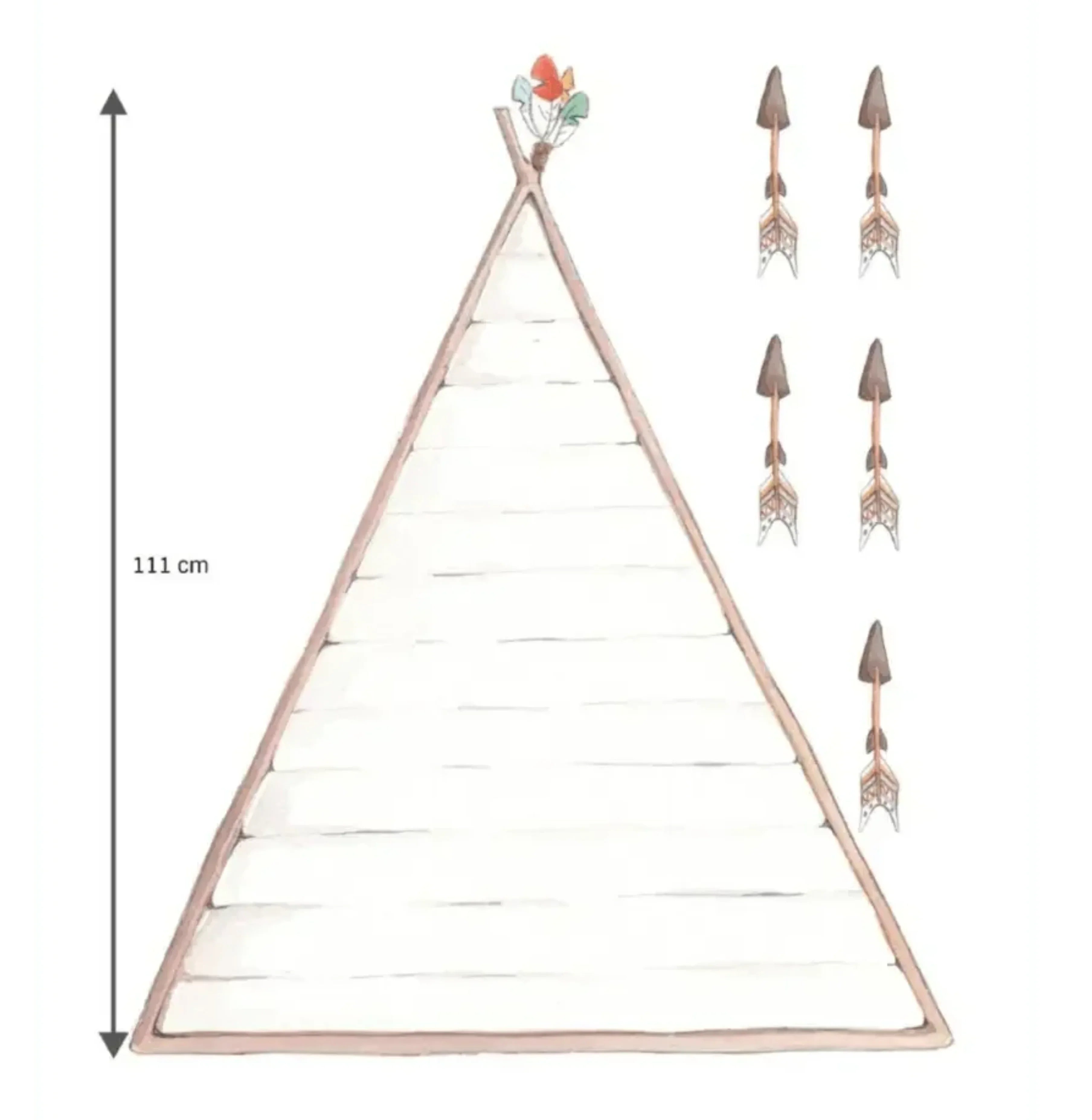 Vinilo cabecero tipi infantil | Dibujos a mano