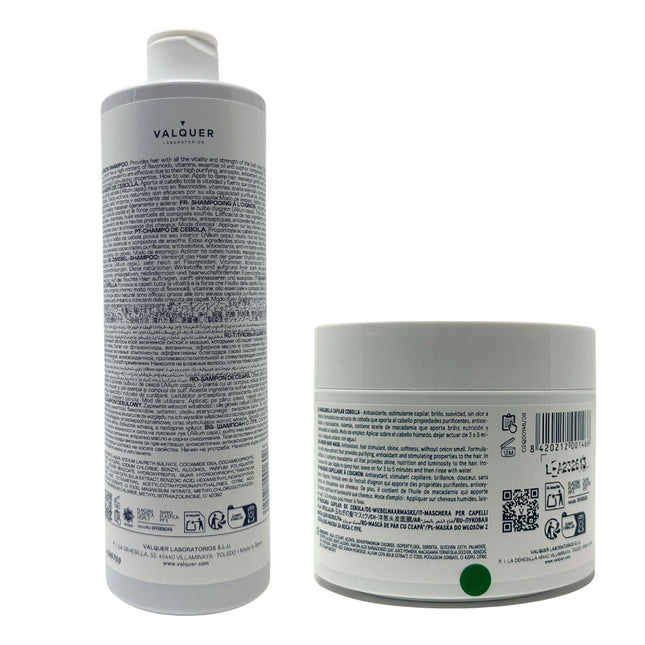 Champú y mascarilla de cebolla para todo tipo de cabellos