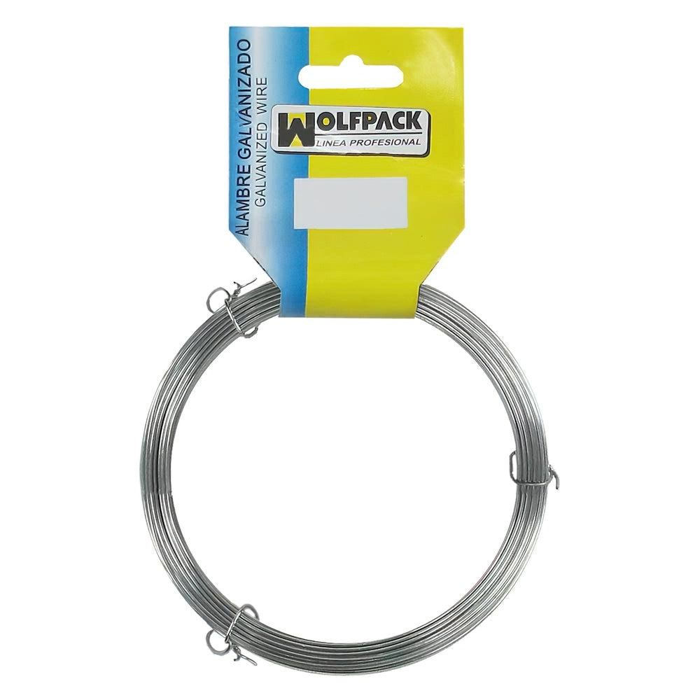 Alambre galvanizado (rollo 500 gramos / 9 metros) nº16/2,7 mm