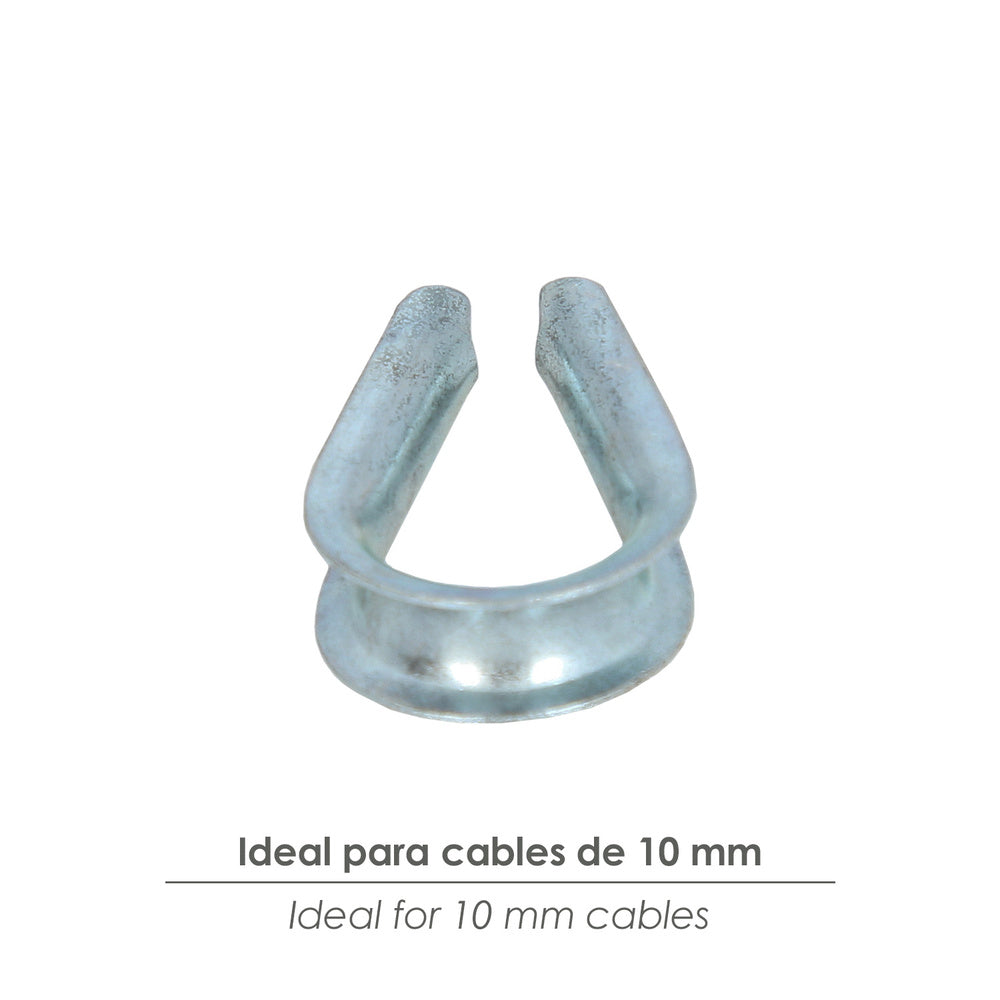 Thimble galvanized for 10 mm cable