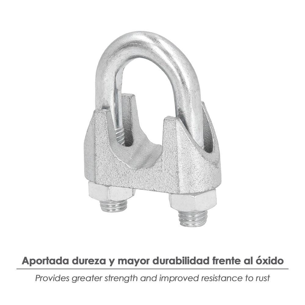 Sujetacables galvanizado 20 mm 3/4" uso doméstico