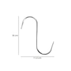 Gancho carnicero inoxidable nº 5 de 180 x 5 mm