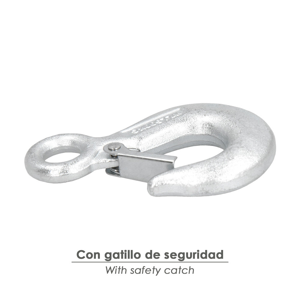 Swivel hook with safety latch 500 kg