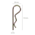 Pasador "r" 6 x 113 mm