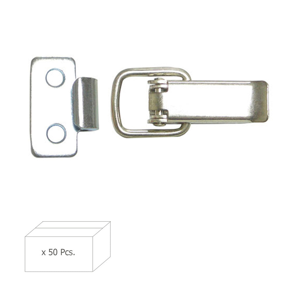 Flat clasp closure 80 mm (box of 50 units)