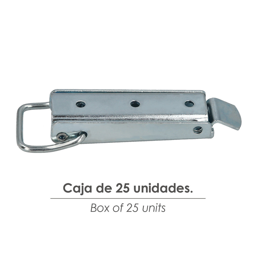 Flat clasp box 120 mm (box of 25 units)