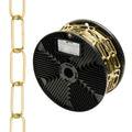 Cadena decorativa lisa latonada 3,4x43 mm rollo 20 metros