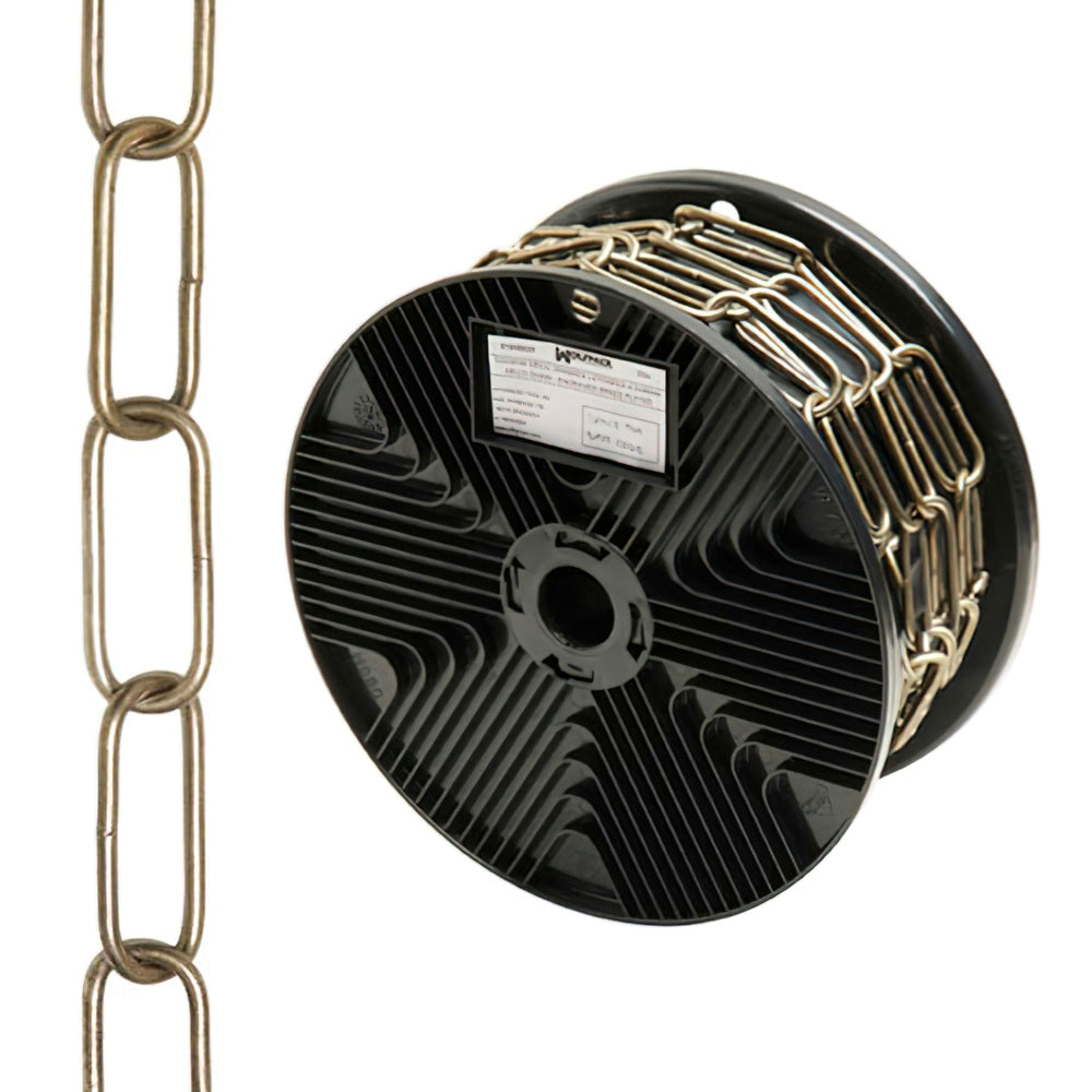 Cadena decorativa lisa cuero 3,4x43 mm rollo 20 metros