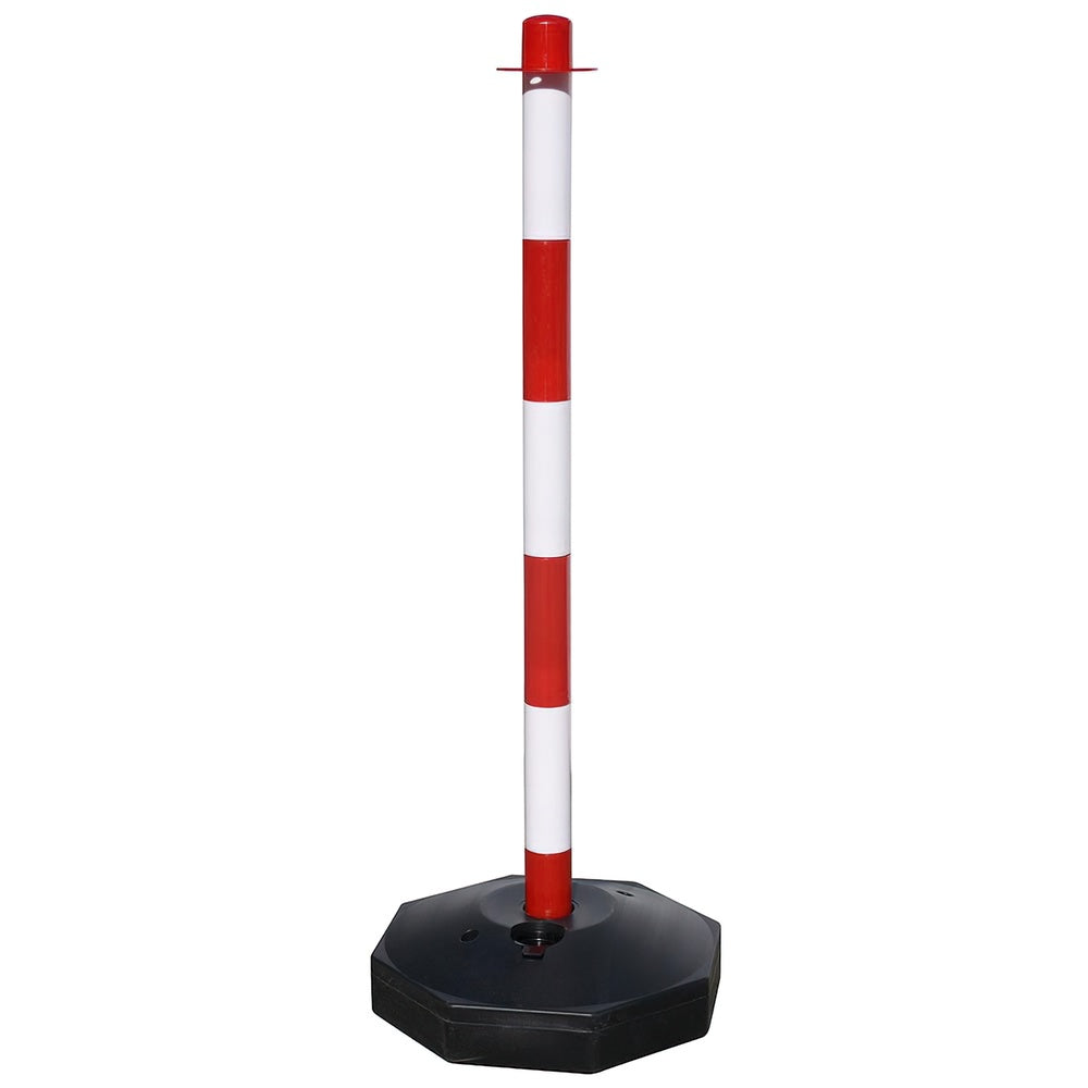Poste para cadena plástico. 90 cm con base