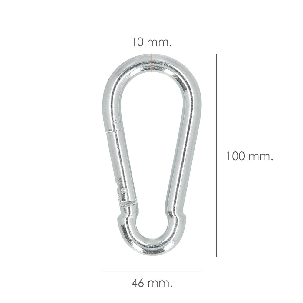 Firefighter snap hook 10x100 mm household use