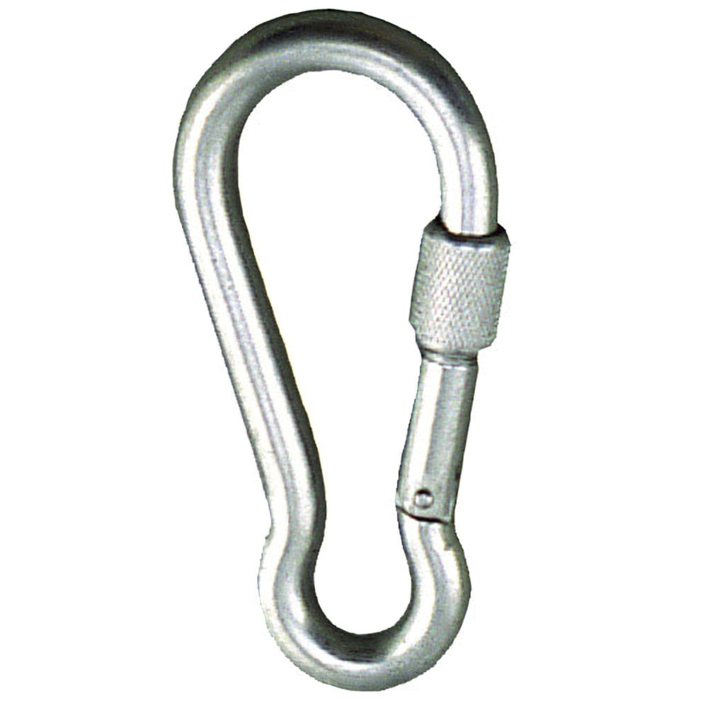 Firefighter carabiner with safety lock 10x100 mm household use