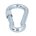 Firefighter carabiner with safety lock 10x100 mm household use