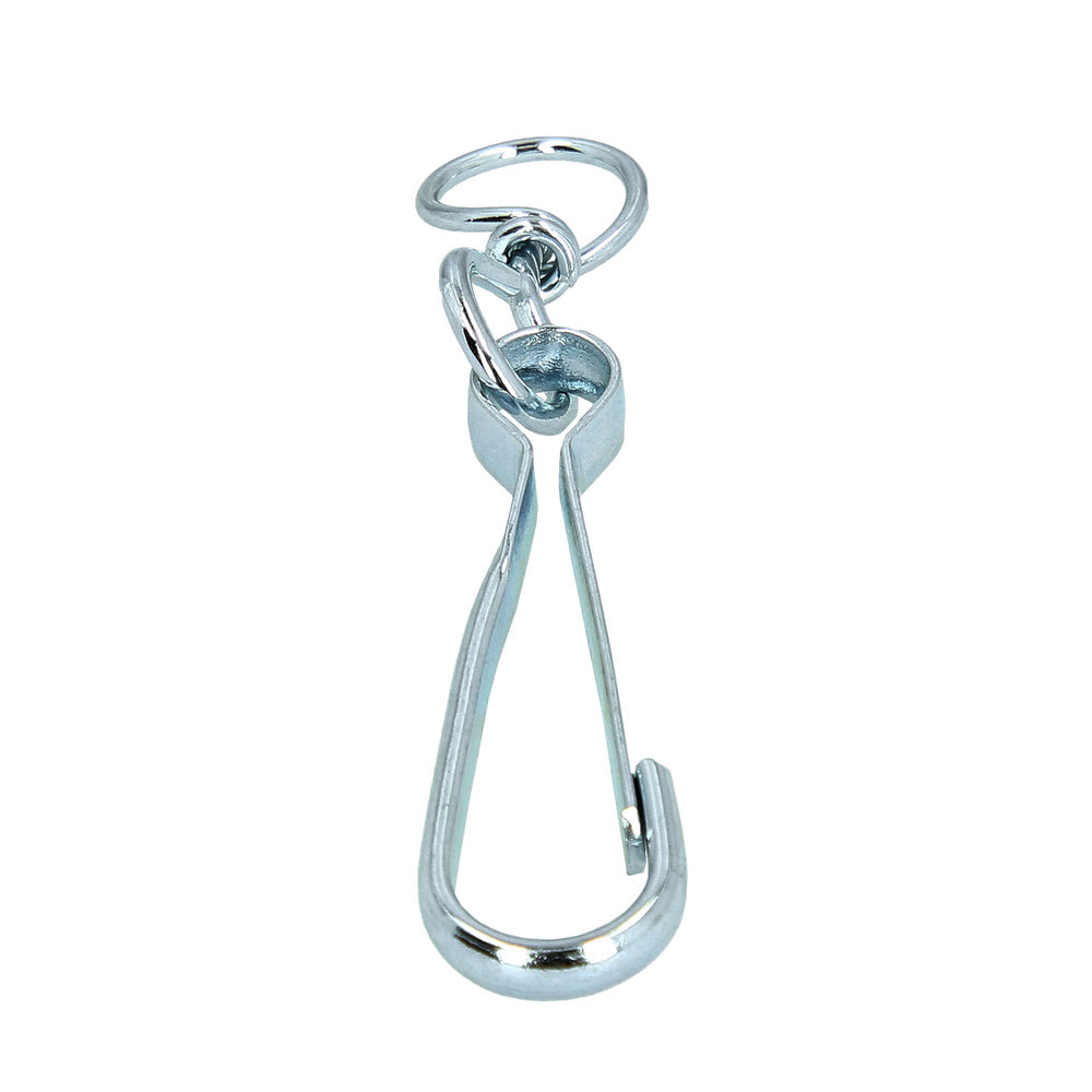 Nickel-plated swivel snap hook 50 mm