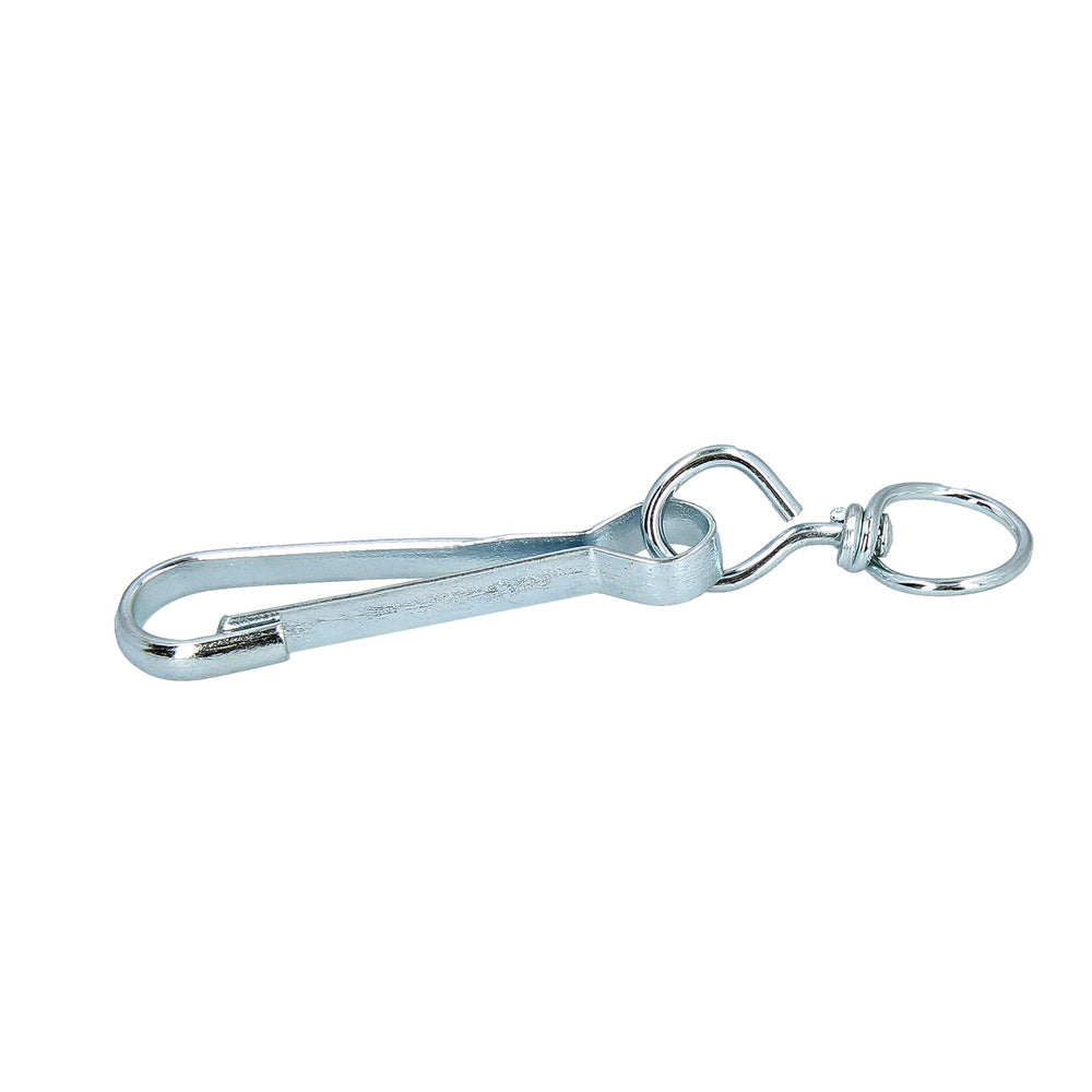 Nickel-plated swivel snap hook 50 mm