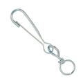 Nickel-plated swivel snap hook 80 mm