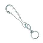 Nickel-plated swivel snap hook 100 mm