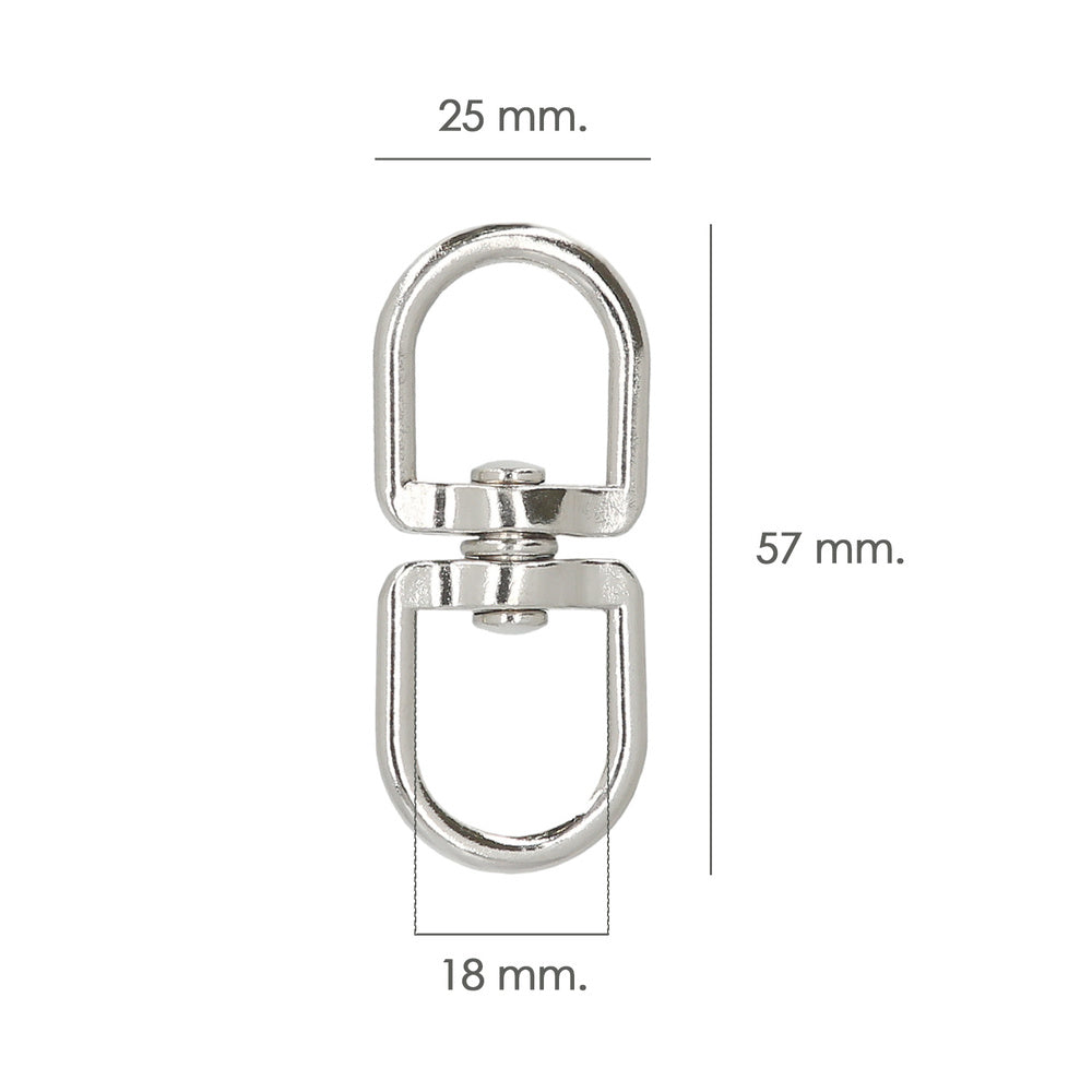 Swivel ring 5/8" 60x25 mm