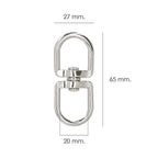 Swivel ring 3/4" 70x30 mm