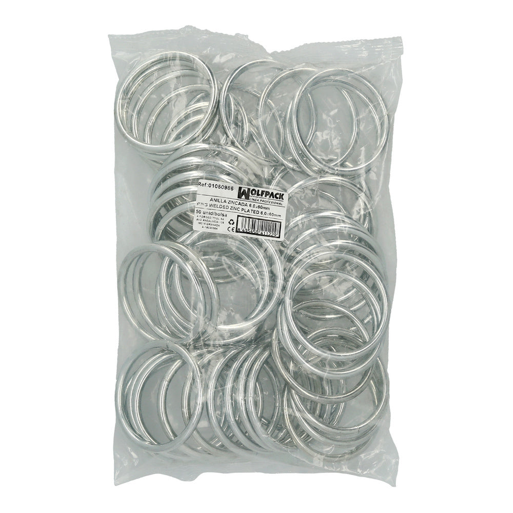 Galvanized ring 6.0x60 mm (bag of 50 units)
