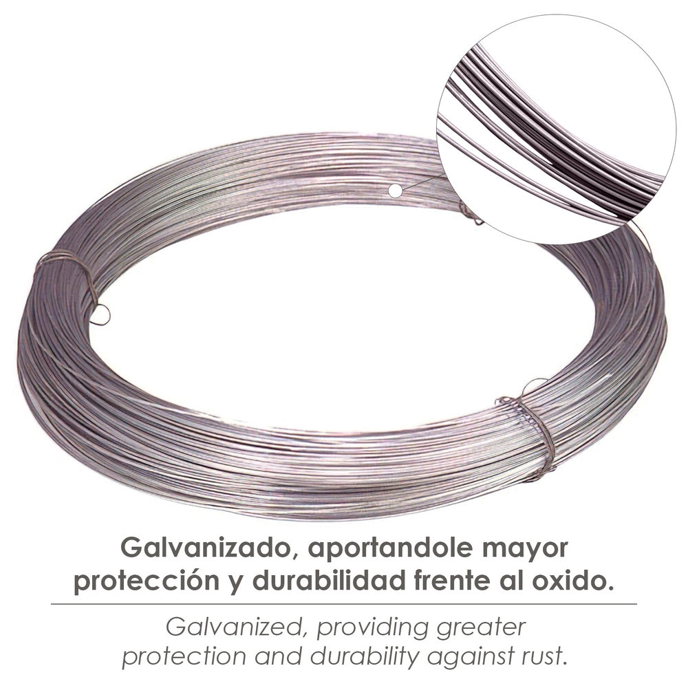 Alambre galvanizado rollo 25 kg. Nº 19 - 3,9 mm