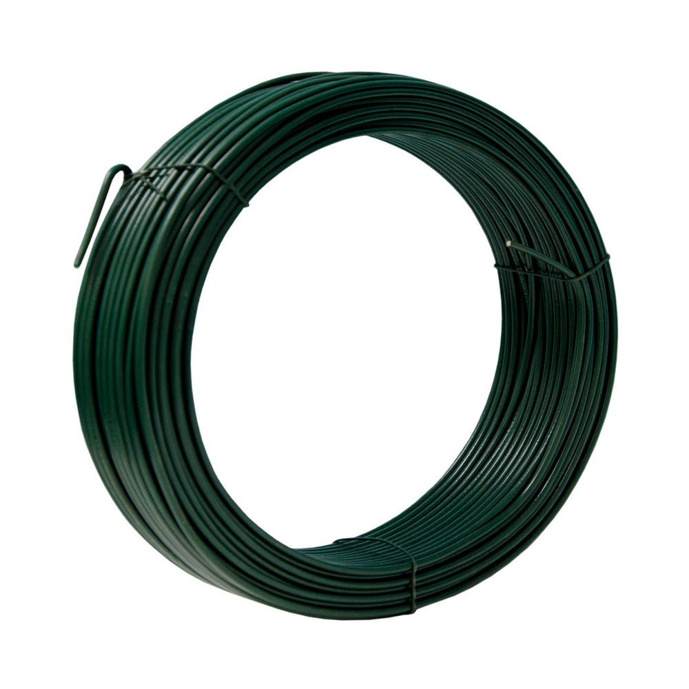 Alambre plastificado verde rollo 25 kg. / nº17