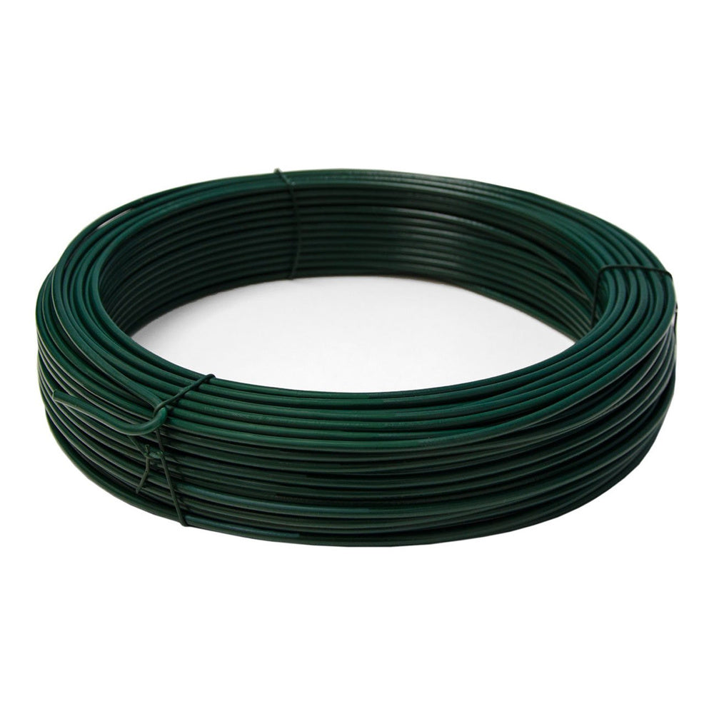 Alambre plastificado verde rollo 25 kg. / nº17