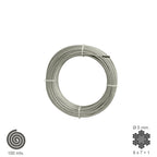 Cable galvanizado   5 mm (rollo 100 metros) no elevación