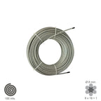 Cable galvanizado   8 mm (rollo 100 metros) no elevacion