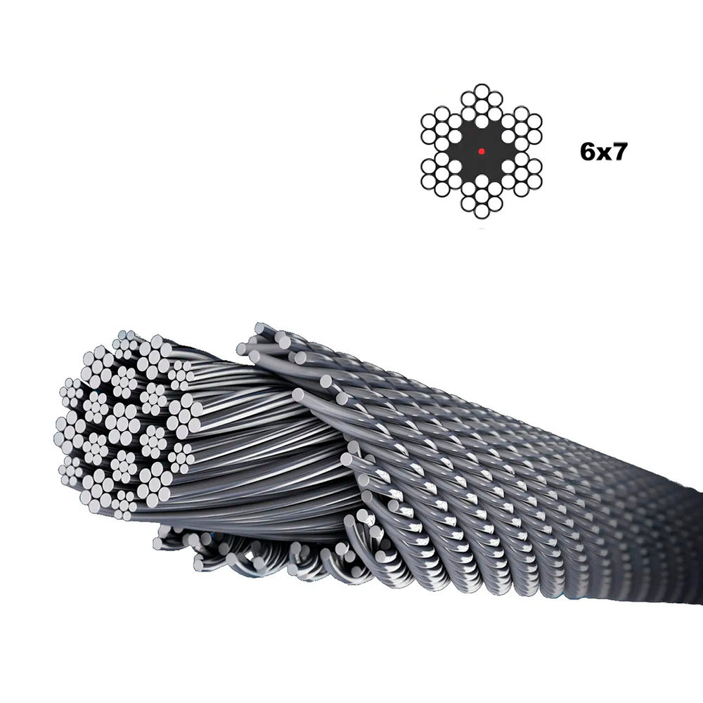 Cable galvanizado  12 mm. (rollo 100 metros) no elevación