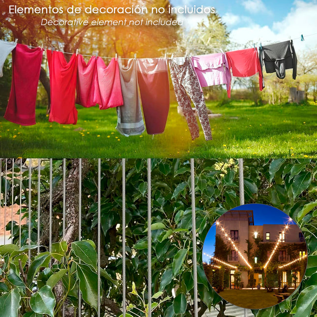 Cable galvanizado   3 mm. (rollo 25 metros) no elevacion