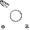Cabo galvanizado 4 mm (rolo de 25 metros) não elevação