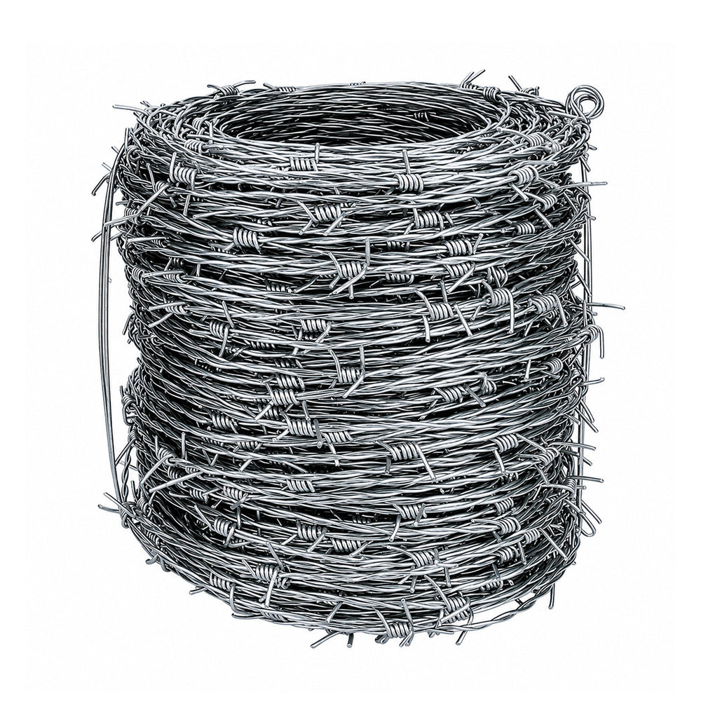 Alambre espino galvanizado 100 metros 4/12