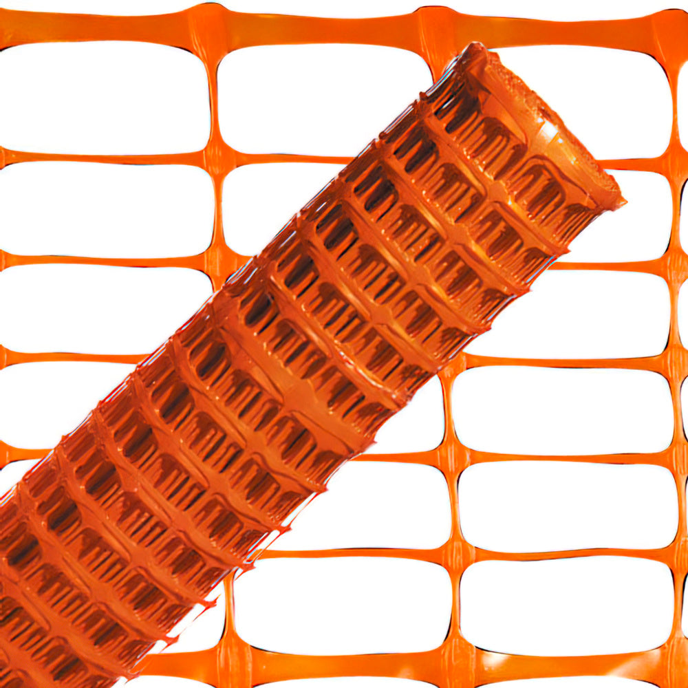 Orange barrier mesh 1.0 meter. 50 meter roll