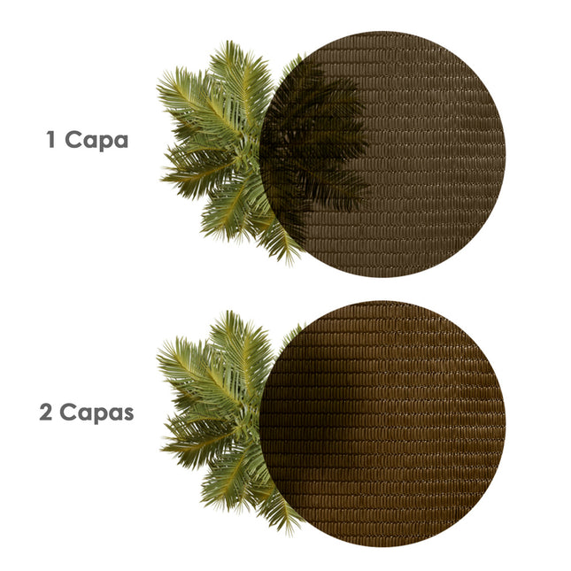 Malla sombreo 1,0 metro marrón rollo 100 metros