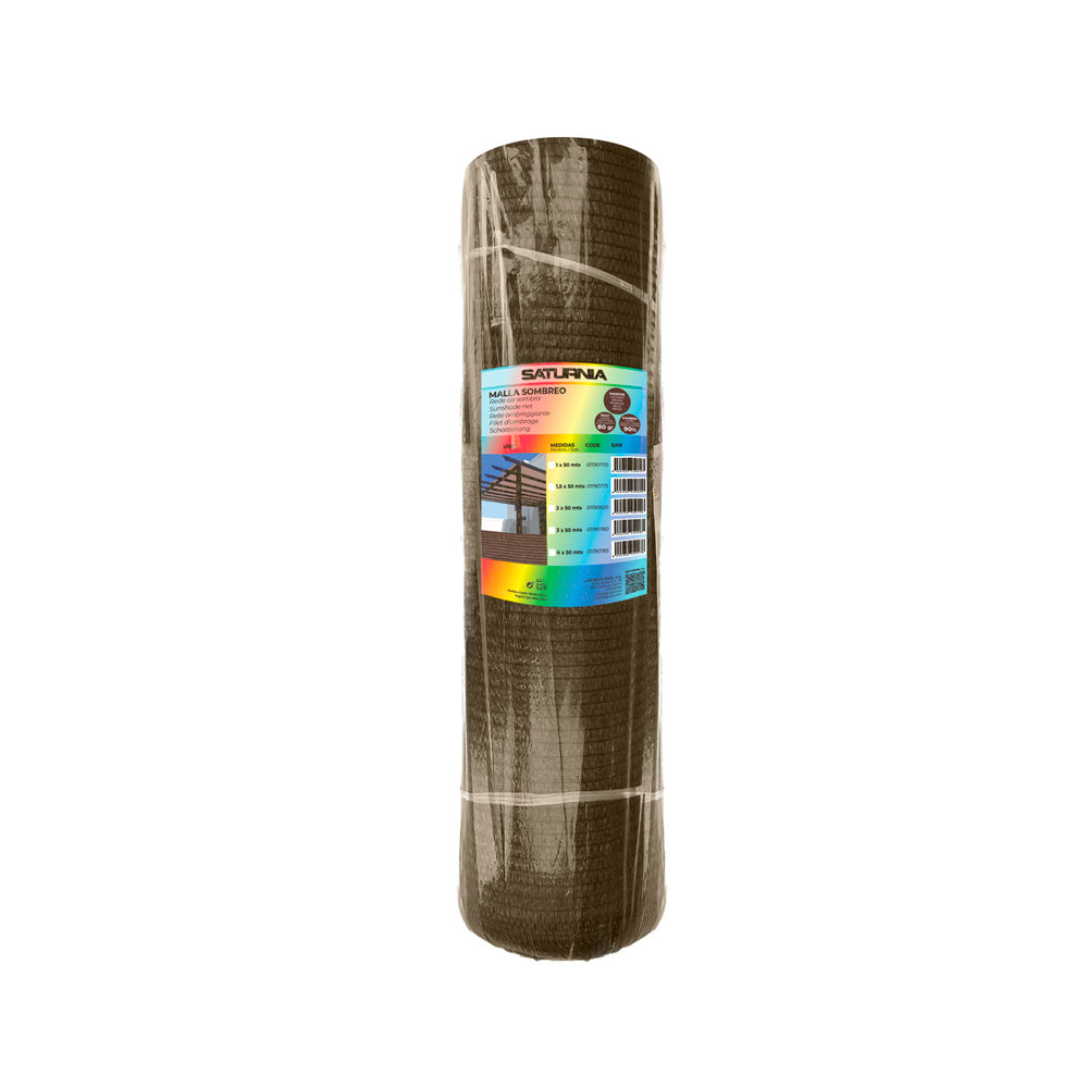 Shade net 2.0 meters brown roll 100 meters.
