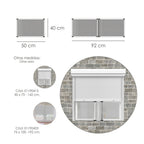 Mosquitera extensible marco aluminio 40 x 50/92 cm. Kit mosquitos, mosquitera ajustable, mosquitera universal