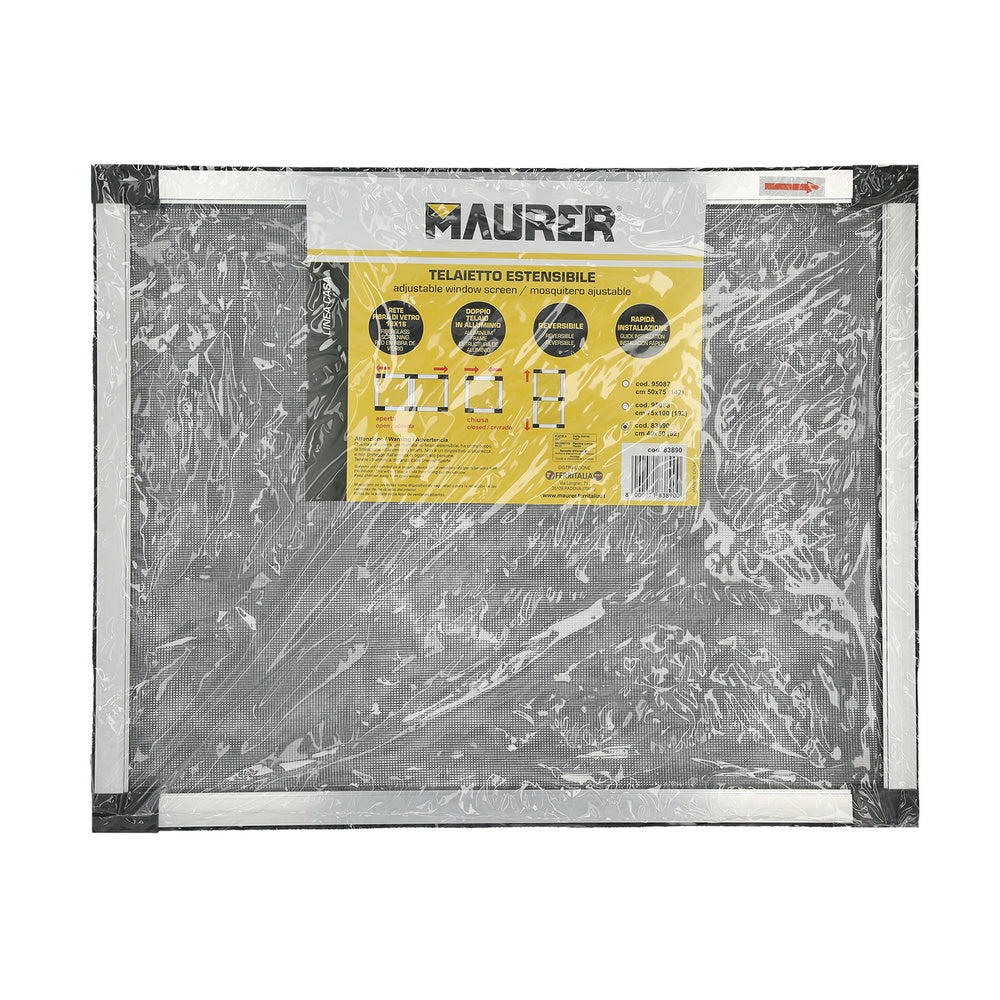 Mosquitera extensible marco aluminio 40 x 50/92 cm. Kit mosquitos, mosquitera ajustable, mosquitera universal