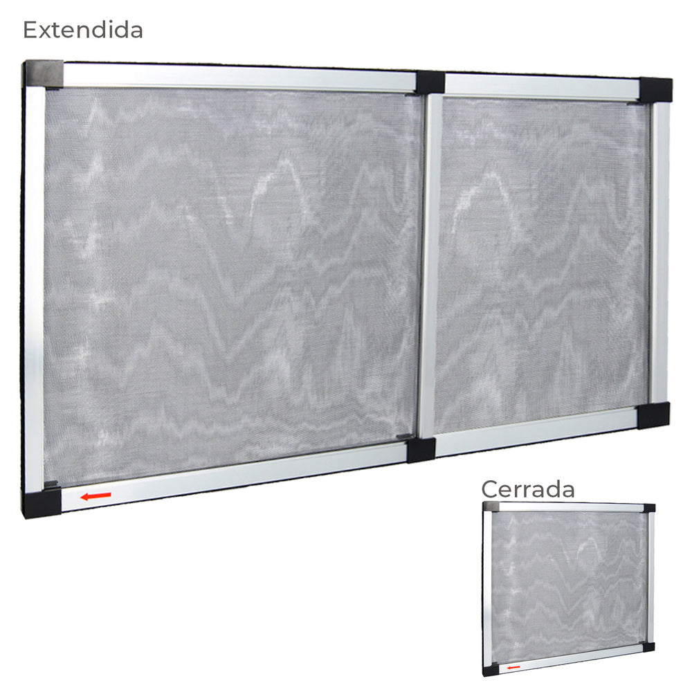 Mosquitera extensible marco aluminio 75 x 100/192 cm. Kit mosquitos, mosquitera ajustable, mosquitera universal