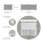 Mosquitera extensible marco aluminio 75 x 100/192 cm. Kit mosquitos, mosquitera ajustable, mosquitera universal