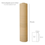 Rolo de tela de sombreamento 1,5 x 50 metros, reduz a radiação, protege o jardim e o terraço, regula a temperatura, cor bege