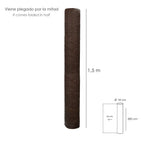 Malla sombreo rollo 3,0 x 50 metros, reduce radiación, protección jardín y terraza, regula temperatura, color marrón
