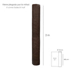 Shade net roll 4 x 50 meters, reduces radiation, garden and terrace protection, regulates temperature, brown color