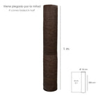 Shade net roll 2 x 50 meters, reduces radiation, garden and terrace protection, regulates temperature, brown color