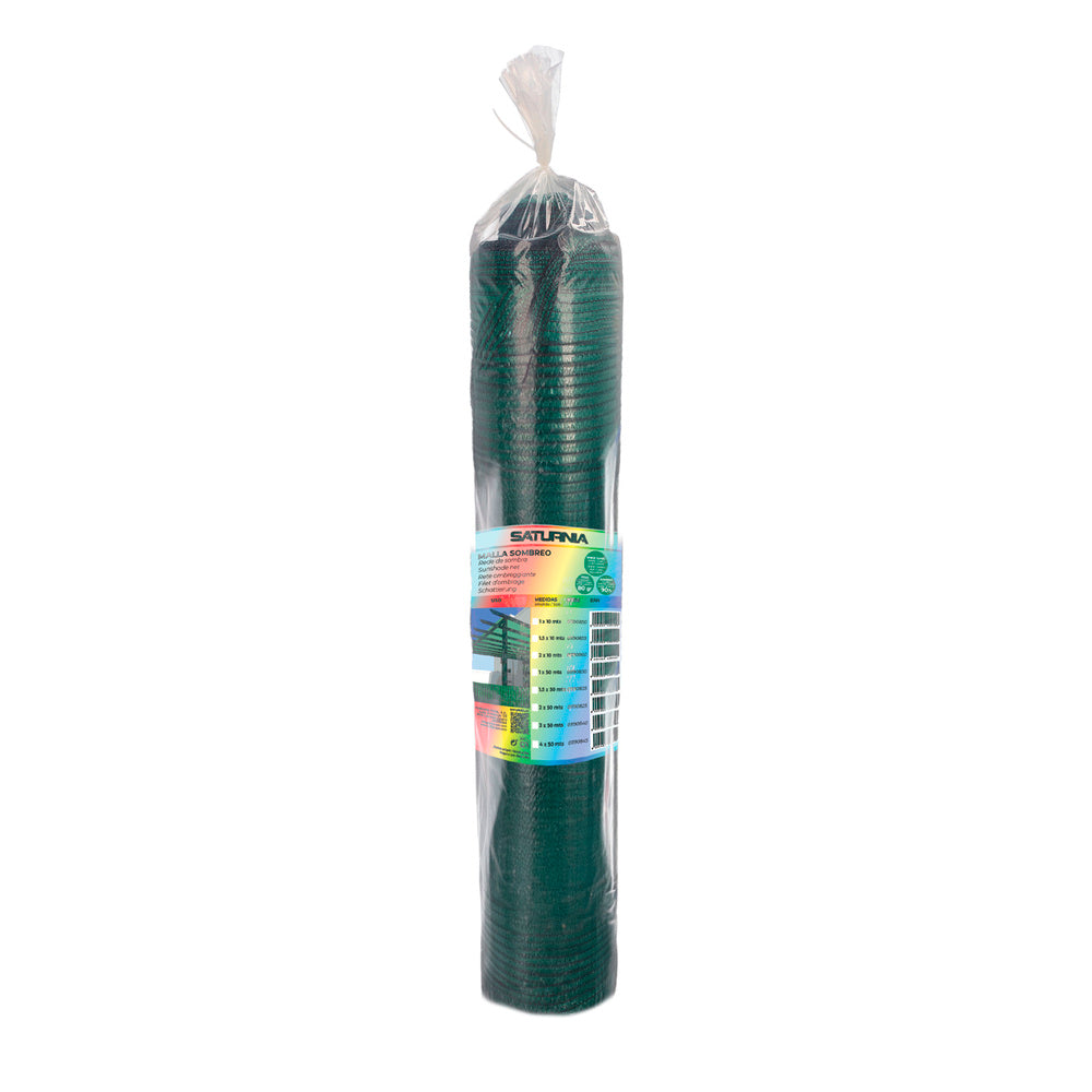 Rolo de tela de sombreamento 4 x 50 metros, reduz a radiação, protege o jardim e o terraço, regula a temperatura, cor verde claro