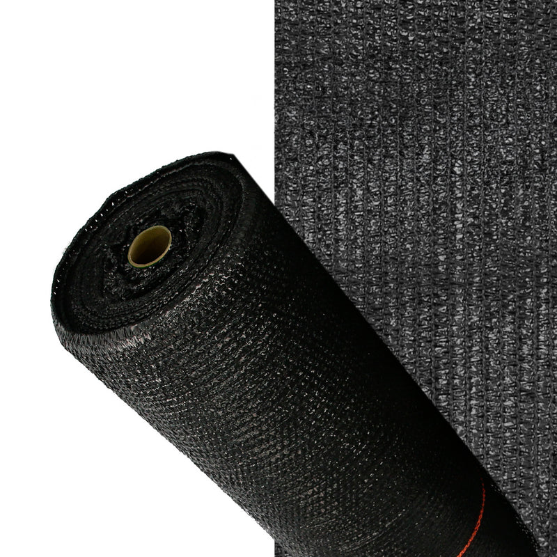 Malla sombreo negro 1,0 metro rollo 50 metros, reduce radiación, protección jardín y terraza, regula temperatura, color negro