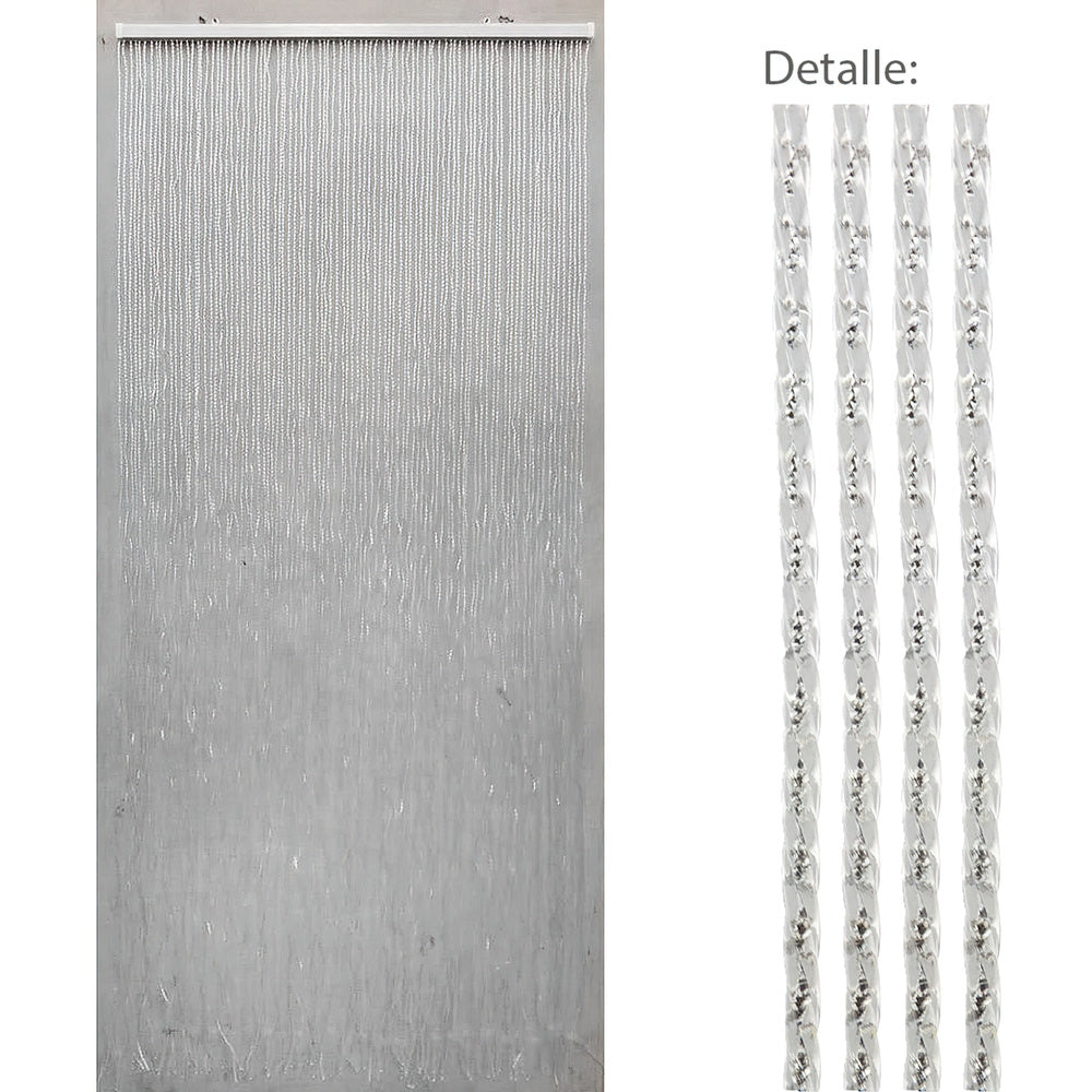 Cortina porta 90 tiras PVC 90x200 cm