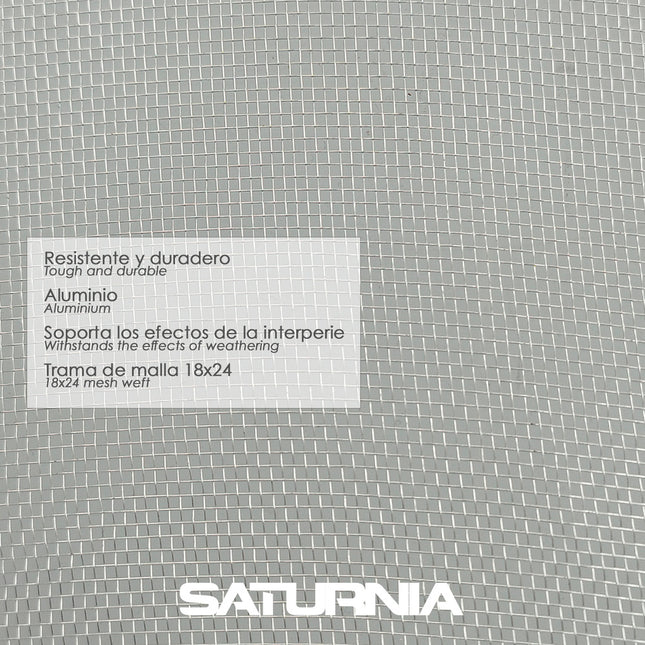 Tela mosquitera aluminio 18x14 ancho 60 cm. rollo 30 metros. malla mosquitera aluminio anti mosquitos, antimoscas,