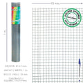 Malha eletrosoldada leve galvanizada 19x19 altura 100 cm rolo 10 metros uso doméstico
